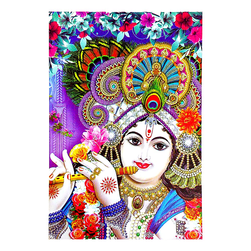 Suninow Bal Gopal Photo Frame God Goddess Religious Framed Painting For Wall And Pooja/Hindu Bhagwan Devi Devta Photo Frame/God